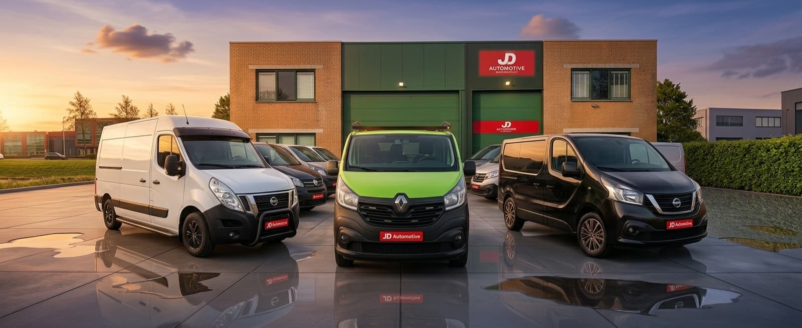 JD Automotive bedrijfswagens voor de vestiging in Barendrecht